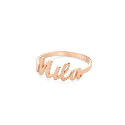 Naam ring (18kt) - Olivia for Kids
